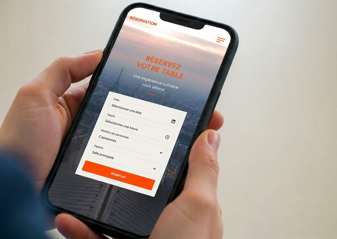 Site web restaurant avec module de réservation en ligne
